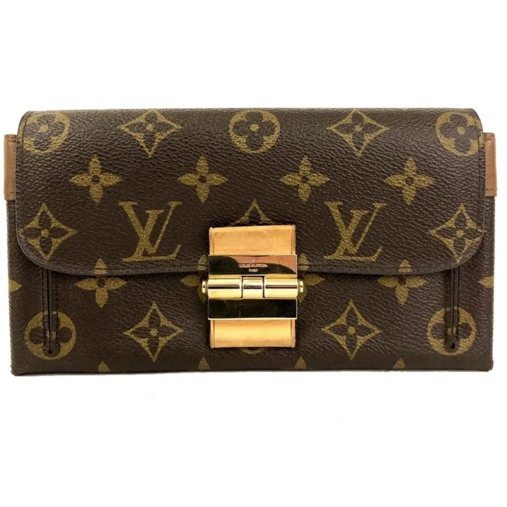 Louis Vuitton Portefeiulle Elysee Long Wallet - crossbody - Gold clasp closure